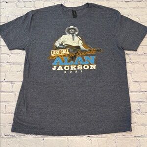 Alan Jackson - Last Call - “One More For The Road” Concert Tee 2022 - Large EUC